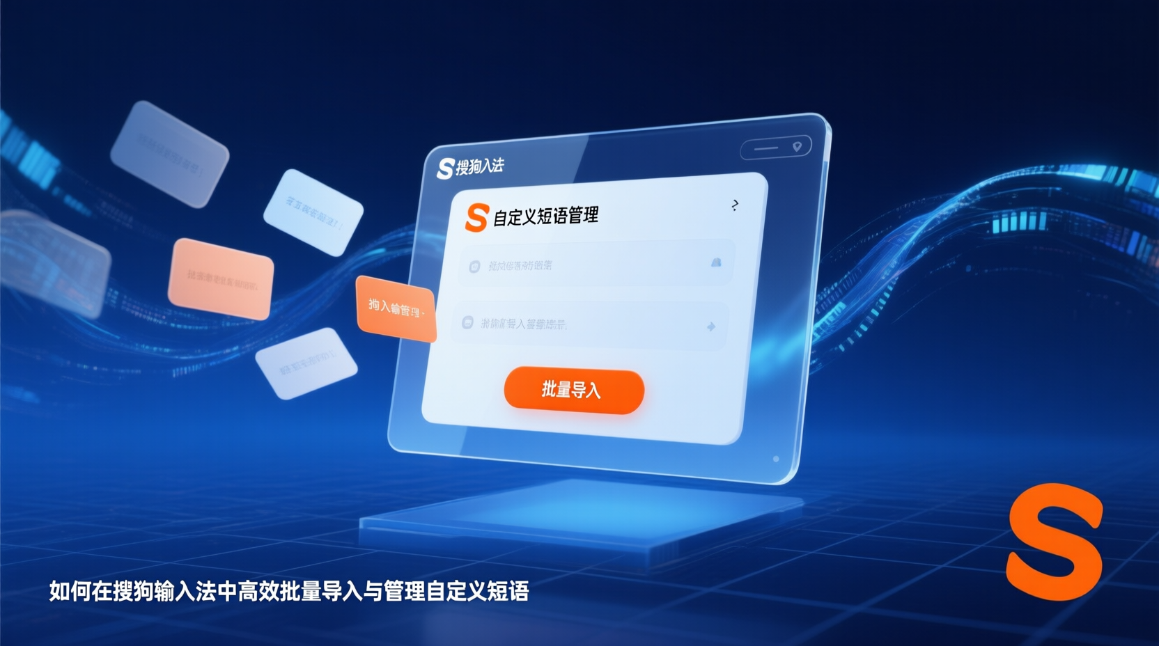 搜狗输入法自定义短语, 自定义短语批量导入教程, 搜狗短语配置文件格式, 如何导入本地短语TXT, 自定义短语同步冲突解决, 搜狗输入法短语管理最佳实践, 批量修改词条方法, 自定义短语备份恢复, 短语导入常见错误码, 区分云端与本地短语列表